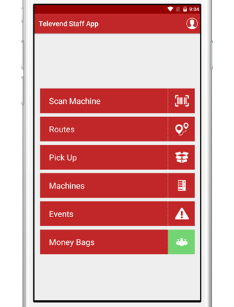 Imagen App Televend Telemetría Vending