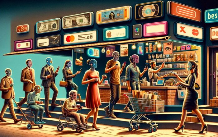 Imagen conceptual del los cambios de habitos en los pagos