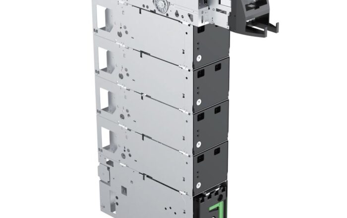 Imagen frontal de una configuración completa del GRG Banking CR-50