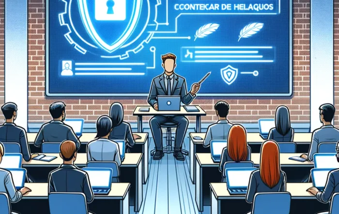 Imagen conceptual de educación del consumidor en ciberseguridad