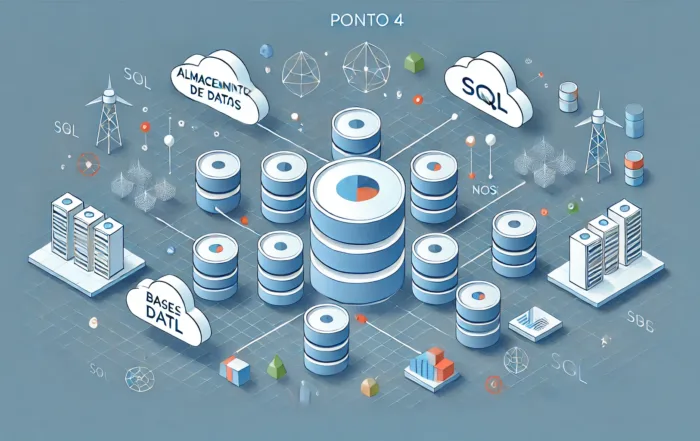 Un esquema mostrando una base de datos central conectada a máquinas desatendidas y un servicio en la nube, destacando su escalabilidad y seguridad